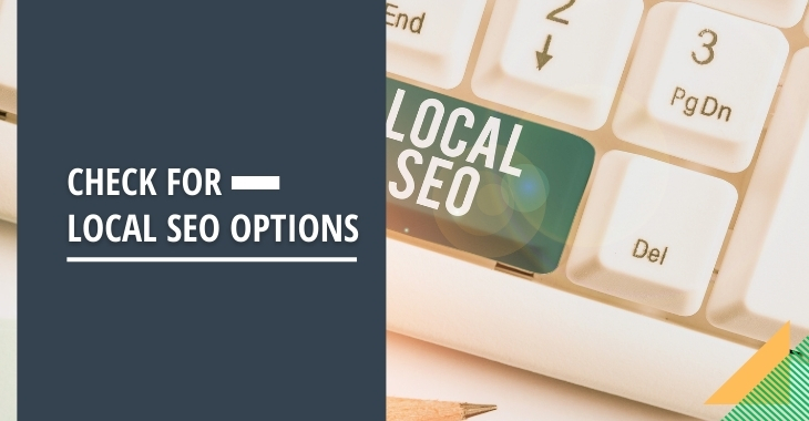 Check for Local SEO Options